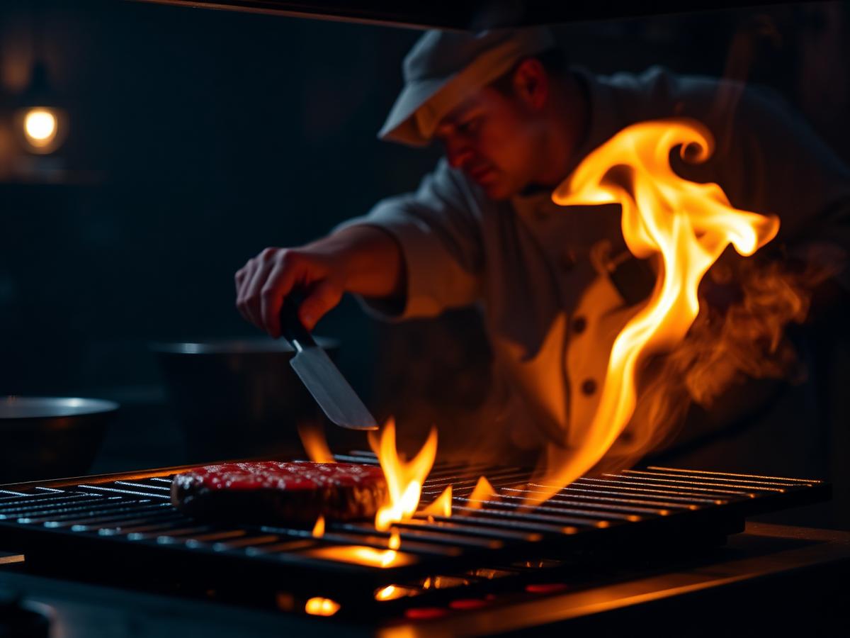 Carnes grelhadas na brasa